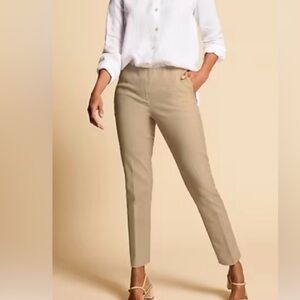 J. Jill tan camel straight tapered leg casual pants trousers 18